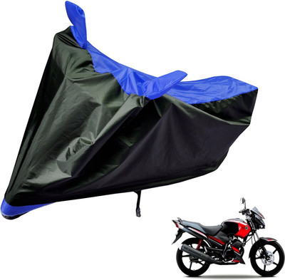 Auto Hub Two Wheeler Cover for Yamaha(Gladiator, Black, Blue)