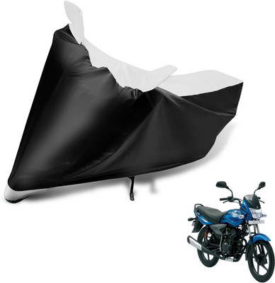 MOCKHE Two Wheeler Cover for Bajaj(Platina 125, Black, White)