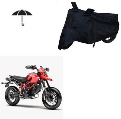 MMSSTAR Waterproof Two Wheeler Cover for Ducati(Hypermotard, Black)