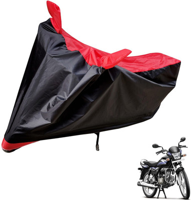Auto Hub Two Wheeler Cover for Hero(Splendor Pro, Black, Red)
