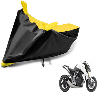Auto Hub Two Wheeler Cover for Honda(CB 1000R, Black, Yellow)