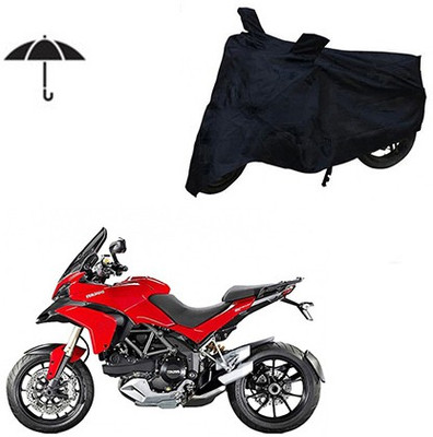 Mdstar Waterproof Two Wheeler Cover for Ducati(Multistrada, Black)