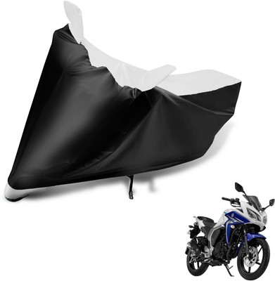Auto Hub Two Wheeler Cover for Yamaha(Fazer 25, Black, White)