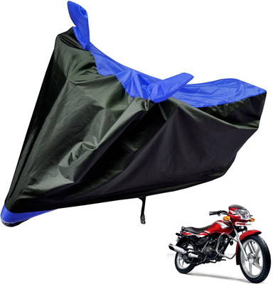 Auto Hub Two Wheeler Cover for TVS(Star Sport, Black, Blue)