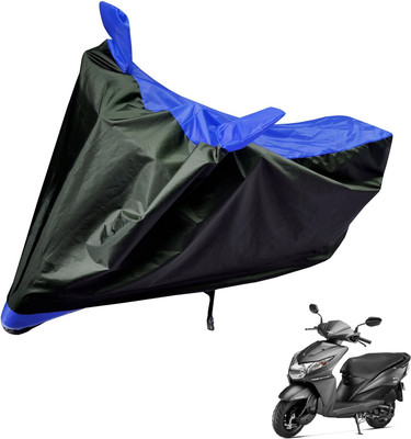 Auto Hub Two Wheeler Cover for Honda(Dio, Black, Blue)
