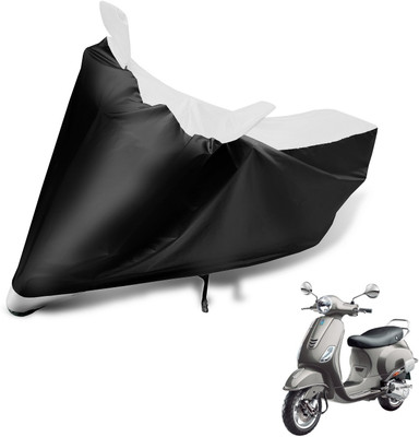 Auto Hub Two Wheeler Cover for Vespa(Vespa VXL 125, Black, White)