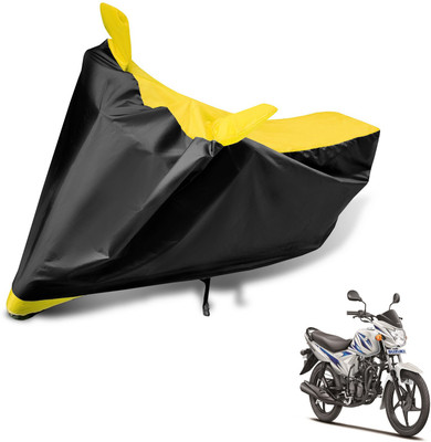 Auto Hub Two Wheeler Cover for Suzuki(Hayate, Black, Yellow)