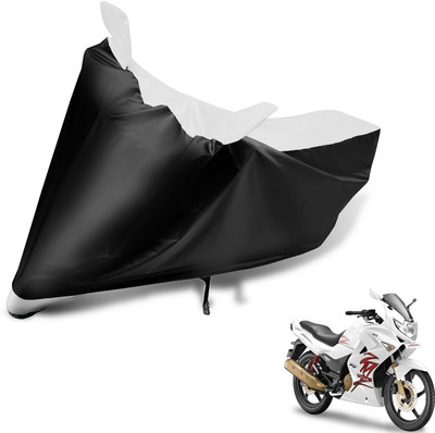Auto Hub Two Wheeler Cover for Hero(Karizma ZMR, Black, White)