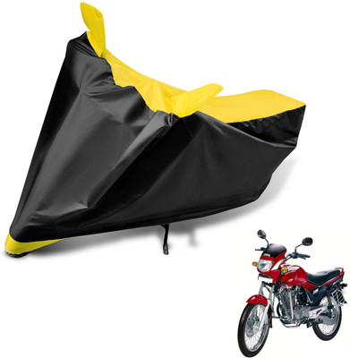 MOCKHE Two Wheeler Cover for Hero(Ambition, Black, Yellow)
