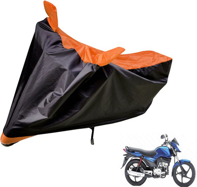 Auto Hub Two Wheeler Cover for Mahindra(Black, Orange)