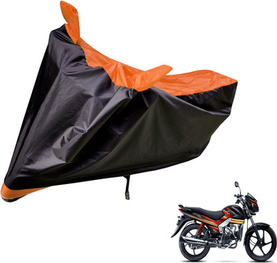 Auto Hub Two Wheeler Cover for Mahindra(Centuro, Black, Orange)