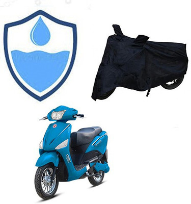 RPSENTTERPR Waterproof Two Wheeler Cover for Hero(Electric Optima, Black)