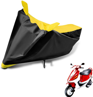 Auto Hub Two Wheeler Cover for Kinetic(Zing, Black, Yellow)