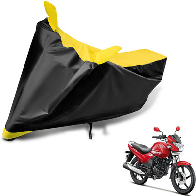 Auto Hub Two Wheeler Cover for Hero(Achiever, Black, Yellow)