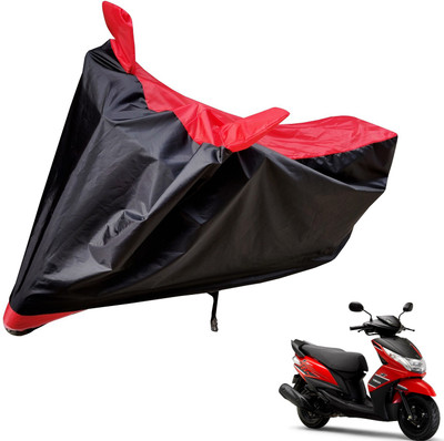Auto Hub Two Wheeler Cover for Yamaha(Ray Z, Black, Red)