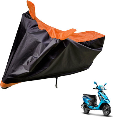 Auto Hub Two Wheeler Cover for TVS(Zest, Black, Orange)