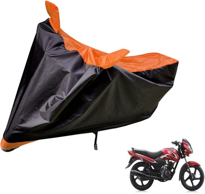 Auto Hub Two Wheeler Cover for TVS(Sport, Black, Orange)