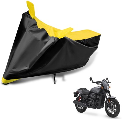 Auto Hub Two Wheeler Cover for Harley Davidson(Black, Yellow)