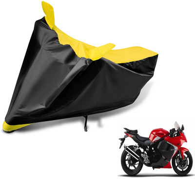 MOCKHE Two Wheeler Cover for Hyosung(GT250R, Black, Yellow)