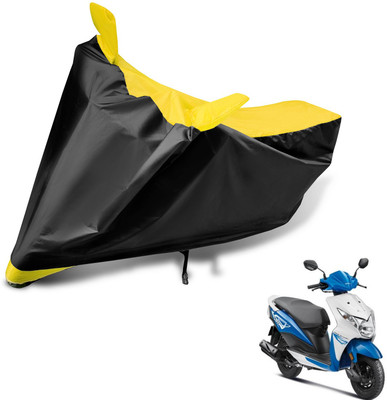 Auto Hub Two Wheeler Cover for Honda(Deo, Black, Yellow)