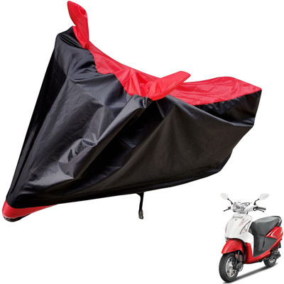Auto Hub Two Wheeler Cover for Hero(Pleasure, Black, Red)
