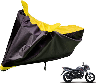 Auto Hub Two Wheeler Cover for Yamaha(SZ-S, Black, Yellow)