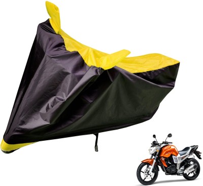 Auto Hub Two Wheeler Cover for Yamaha(FZ16, Black, Yellow)