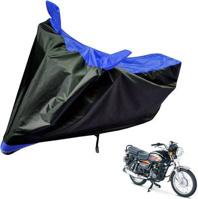 Auto Hub Two Wheeler Cover for TVS(Max 4R, Black, Blue)