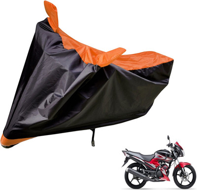 Auto Hub Two Wheeler Cover for Yamaha(SS 125, Black, Orange)