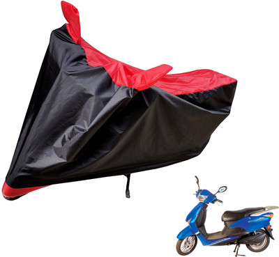 Auto Hub Two Wheeler Cover for Hero(E Scoot, Black, Red)