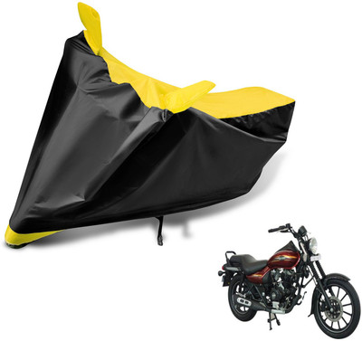 MOCKHE Two Wheeler Cover for Bajaj(Avenger 150 Street, Black, Yellow)