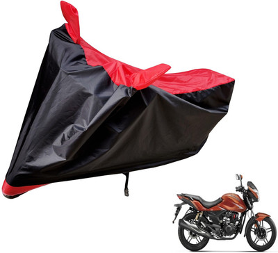 Auto Hub Two Wheeler Cover for Honda(CBZ Extreme, Black, Red)