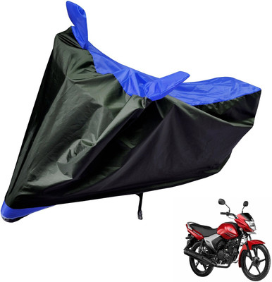 Auto Hub Two Wheeler Cover for Yamaha(Saluto, Black, Blue)
