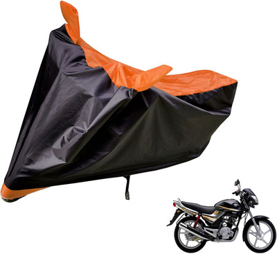 Auto Hub Two Wheeler Cover for Yamaha(Libero, Black, Orange)