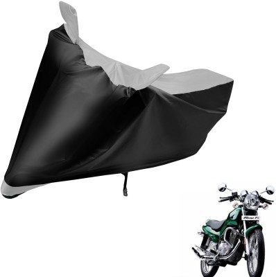 Auto Hub Two Wheeler Cover for TVS(Fiero F2, Black, Silver)