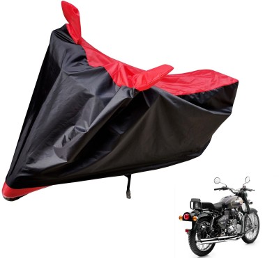 Auto Hub Two Wheeler Cover for Royal Enfield(Bullet 500, Black, Red)