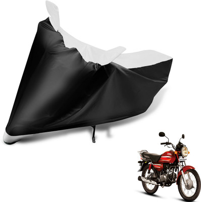 Auto Hub Two Wheeler Cover for Hero(CD Dawn, Black, White)