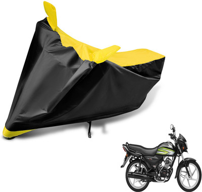 Auto Hub Two Wheeler Cover for Honda(CD 110 Dream, Black, Yellow)
