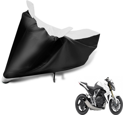 Auto Hub Two Wheeler Cover for Honda(CB 1000R, Black, White)
