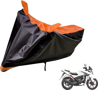 Auto Hub Two Wheeler Cover for Hero(Ignitor, Black, Orange)
