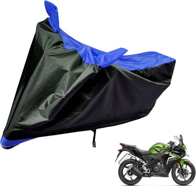 Auto Hub Two Wheeler Cover for Honda(CBR 150R, Black, Blue)