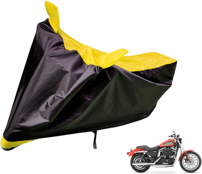Auto Hub Two Wheeler Cover for Harley Davidson(XL 883, Black, Yellow)