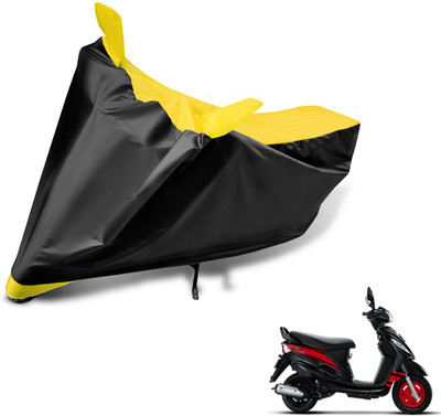 Auto Hub Two Wheeler Cover for Mahindra(Rodeo, Black, Yellow)