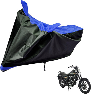 Auto Hub Two Wheeler Cover for Bajaj(Avenger 220 Street, Black, Blue)