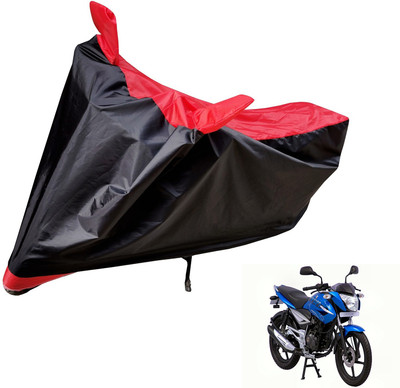 Auto Hub Two Wheeler Cover for Bajaj(XCD 125cc, Black, Red)
