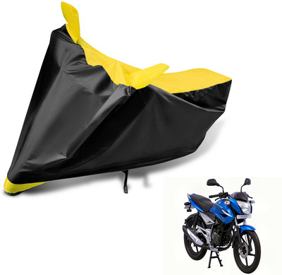 Auto Hub Two Wheeler Cover for Bajaj(XCD 125cc, Black, Yellow)