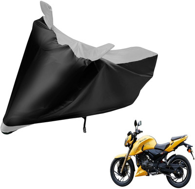 Auto Hub Waterproof Two Wheeler Cover for TVS(Apache RTR 200, Blue)