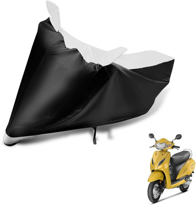 MOCKHE Two Wheeler Cover for Honda(Activa 5G, Black, White)