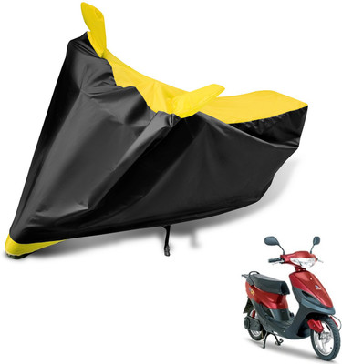 Auto Hub Two Wheeler Cover for Indian(Yo Spark, Black, Yellow)
