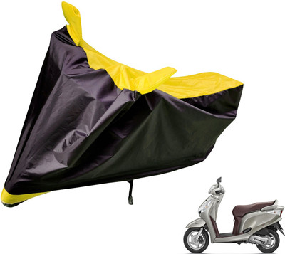 Auto Hub Two Wheeler Cover for Honda(Aviator, Black, Yellow)
